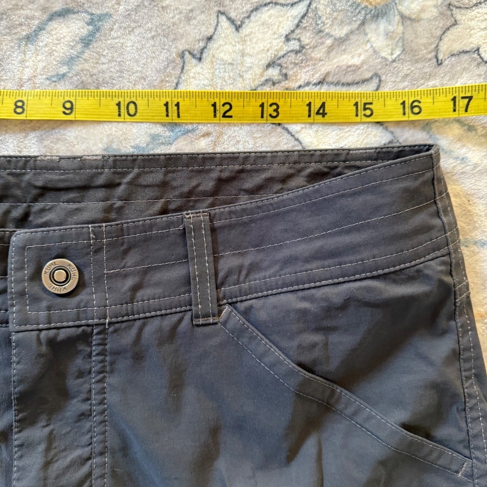Kuhl Renegade Cargo Shorts Mens 32 dark gray Excellent Hiking Outdoor - Picture 8 of 9